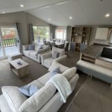 Spacious open plan living, dining and kitchen area